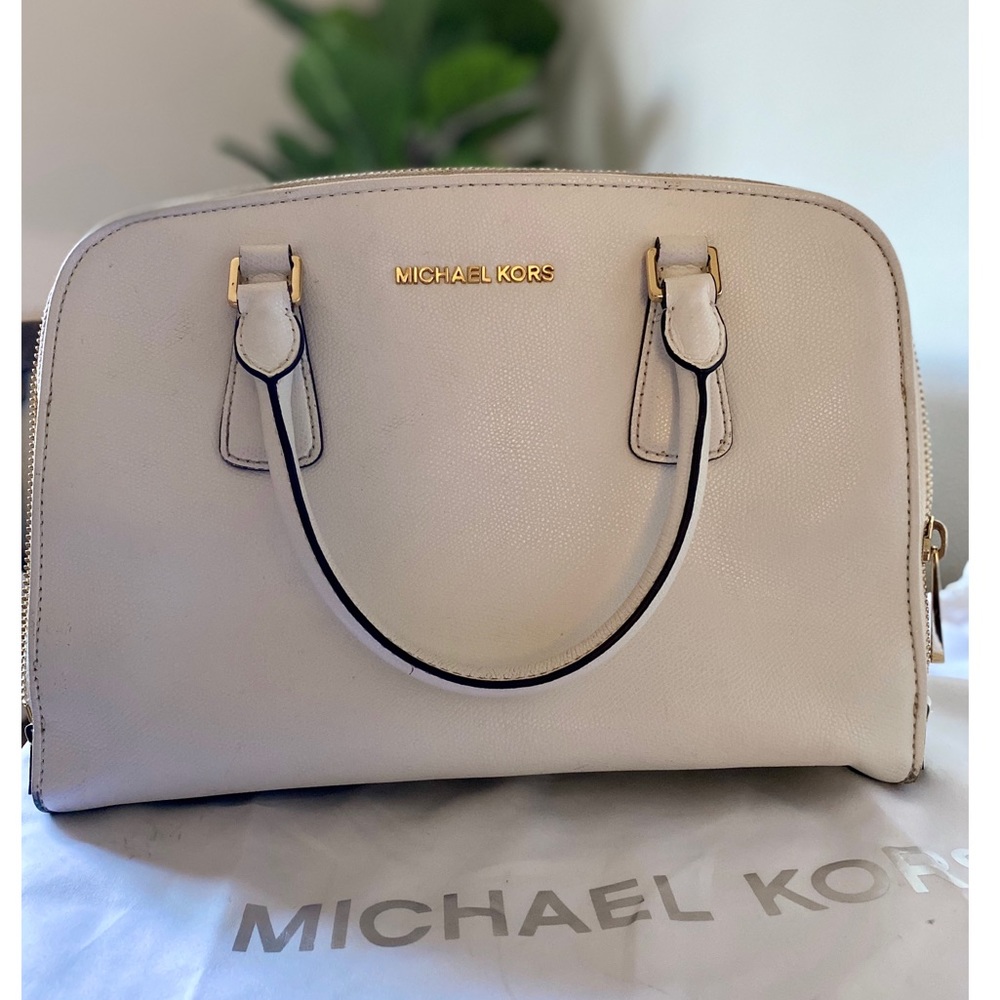 Michael Kors white handbag
